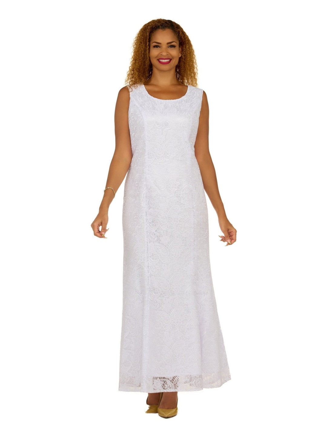2pc Lace Maxi Dress w/ Sheer Bolero Jacket - Plus - Especially Yours