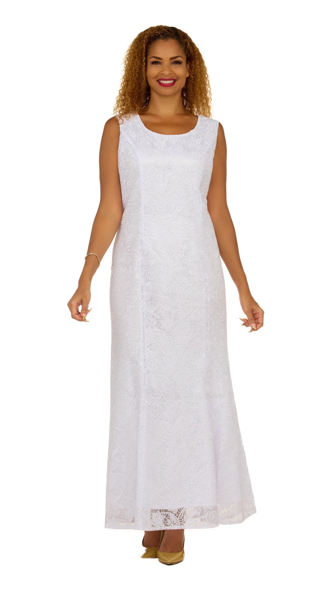 2pc Lace Maxi Dress w/ Sheer Bolero Jacket-Plus