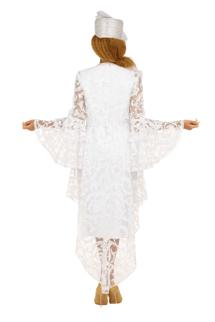 Lace Hi - Lo 2pc Jkt Dress w/ Flounce Sleeves - Especially Yours