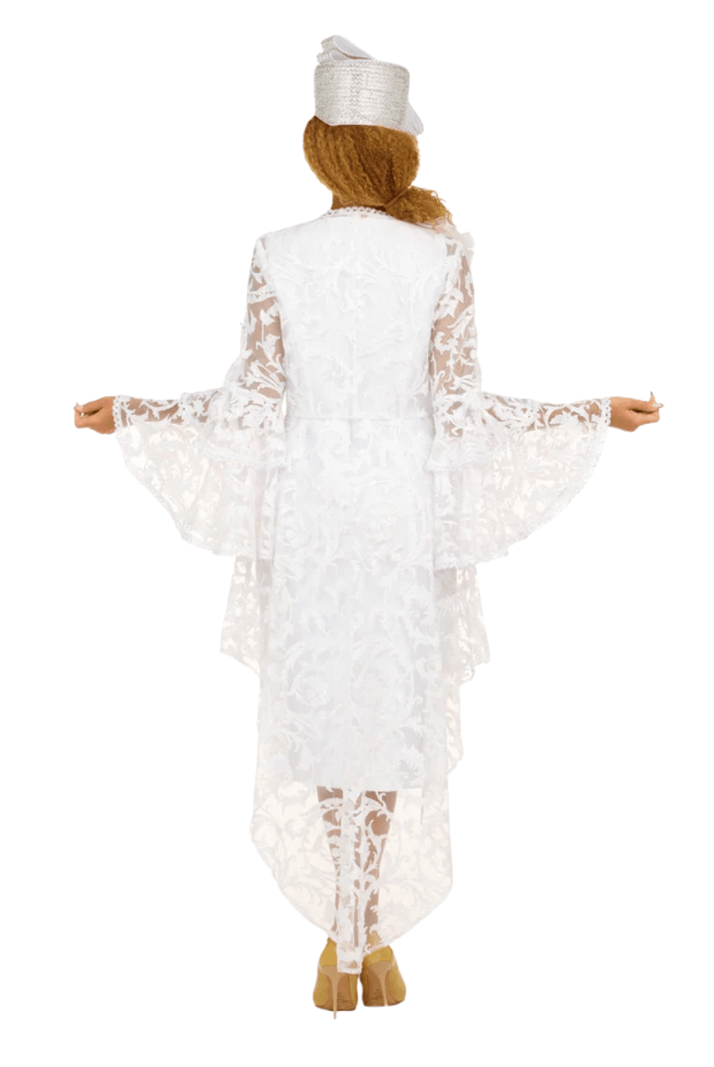Lace Hi - Lo 2pc Jkt Dress w/ Flounce Sleeves - Plus - Especially Yours