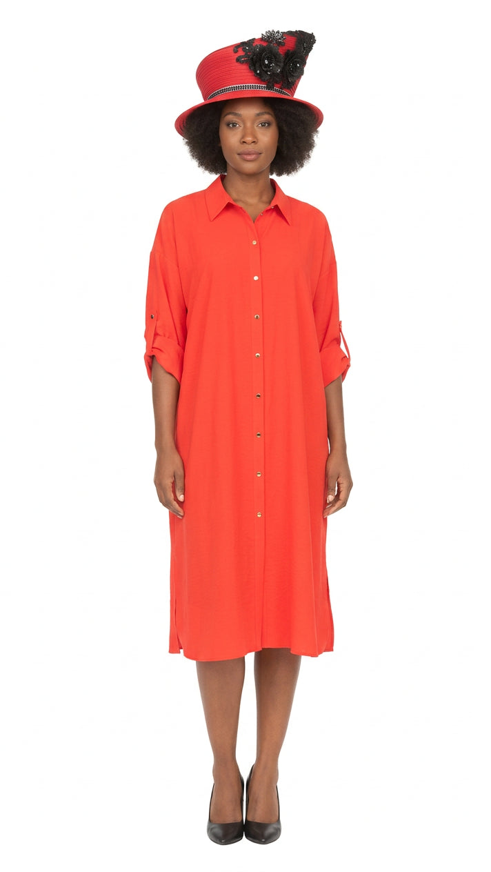 Flowy Button Down Shirt Dress