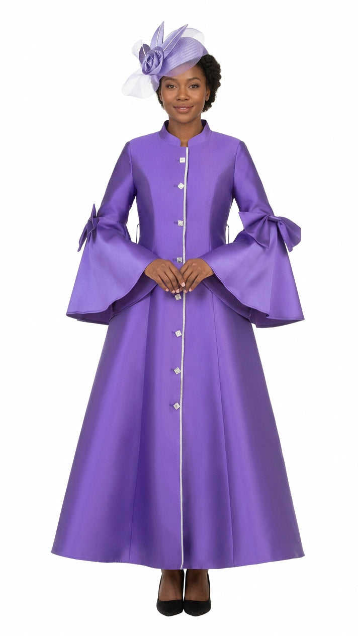 1pc Silky Twill Button Down Robe
