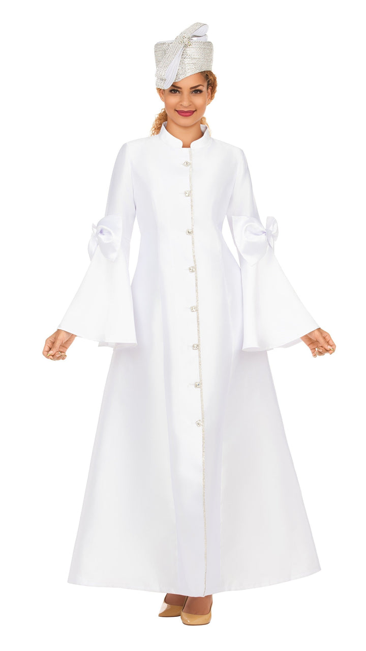 1pc Silky Twill Button Down Robe