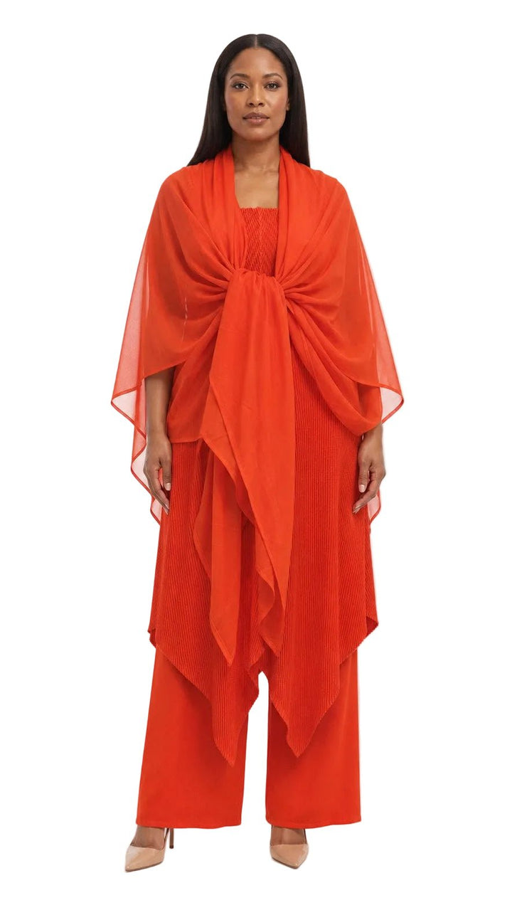 Pleated Asymmetrical Tunic 3pc Wide Leg Pant Set - Especially Yours