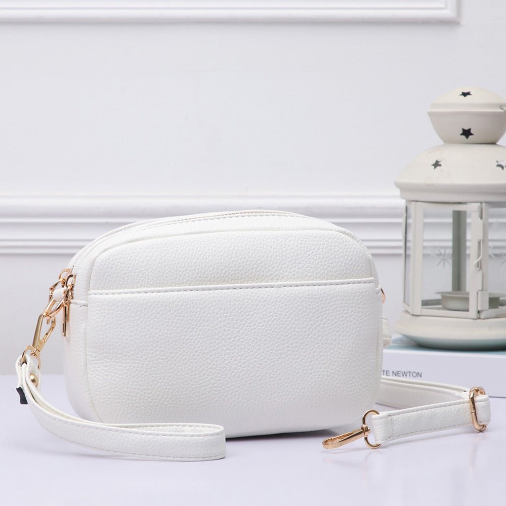Pebbled Faux Leather Crossbody Bag - Especially Yours