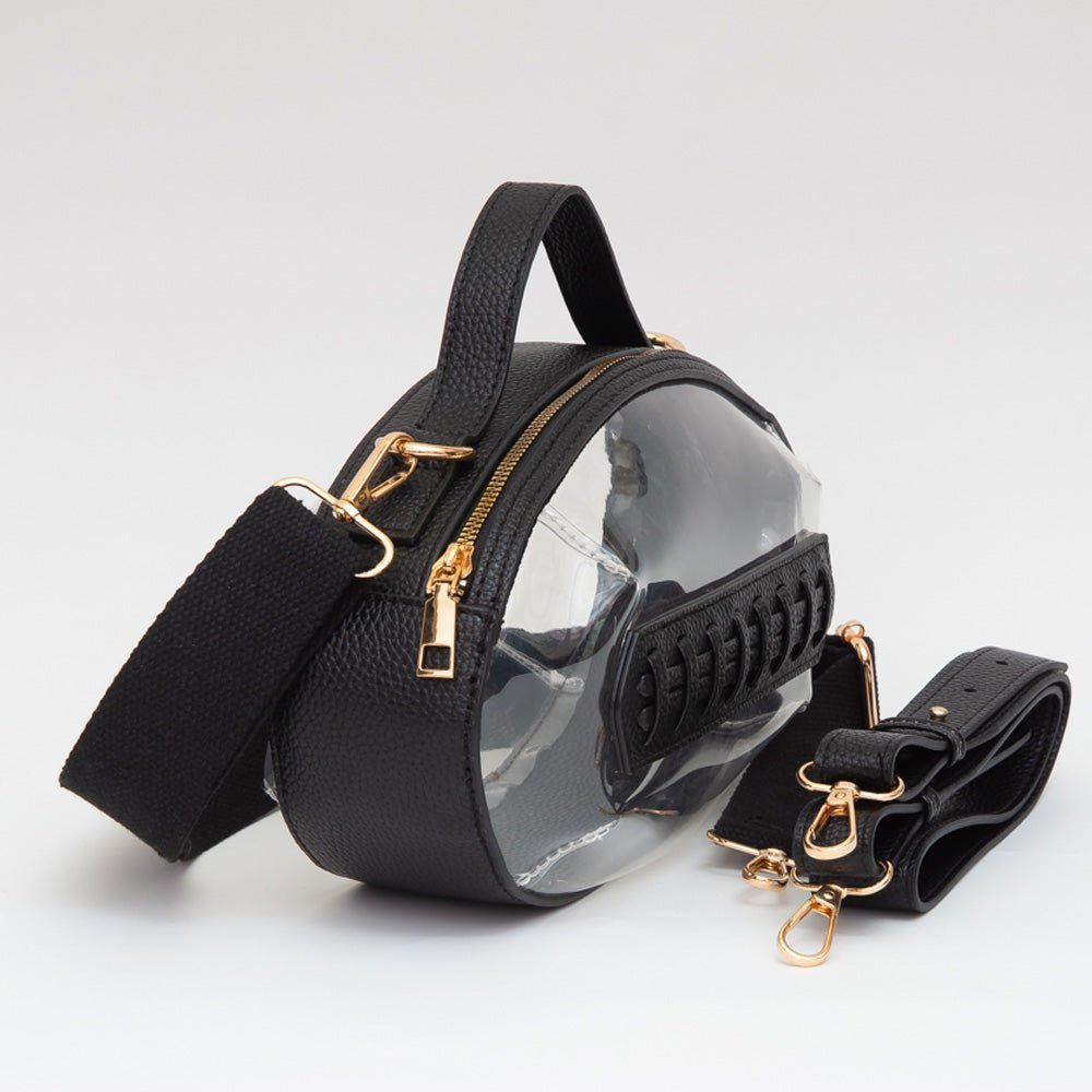 Football Shaped Transparent Crossbody Bag - Especially Yours