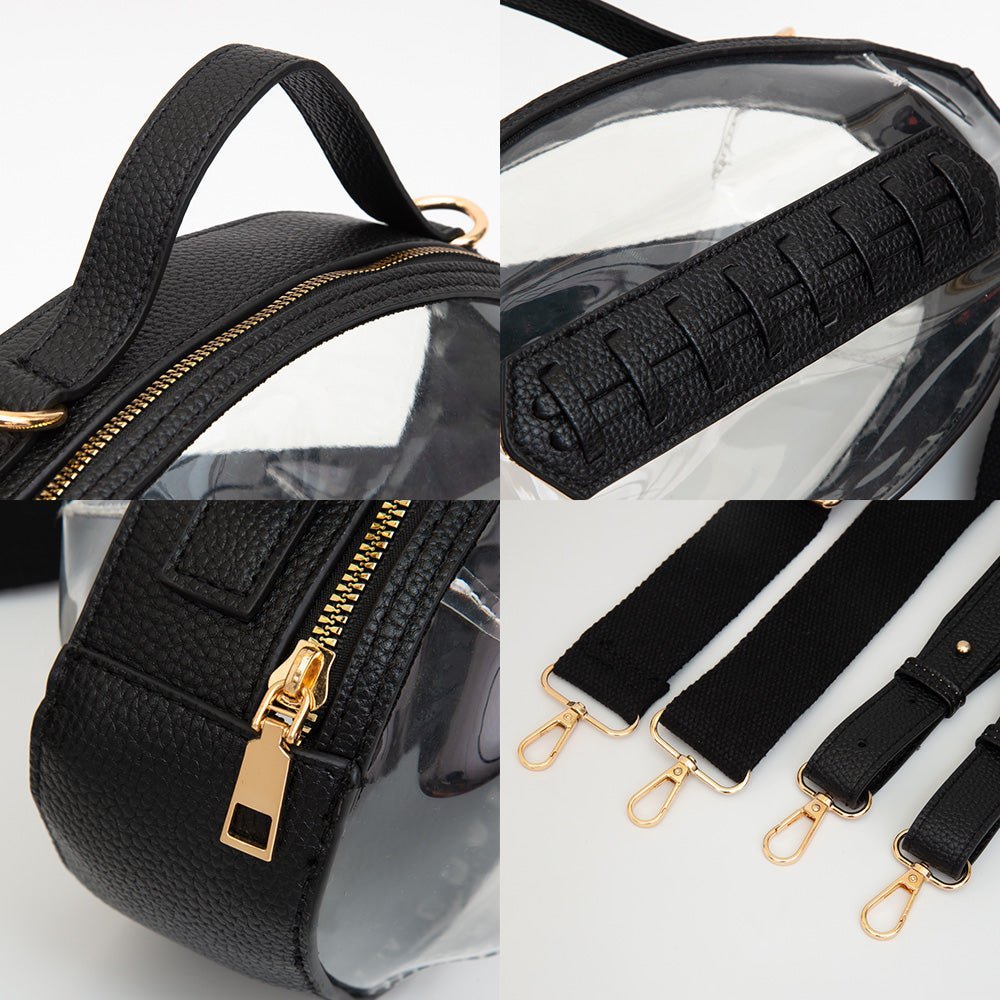 Football Shaped Transparent Crossbody Bag - Especially Yours
