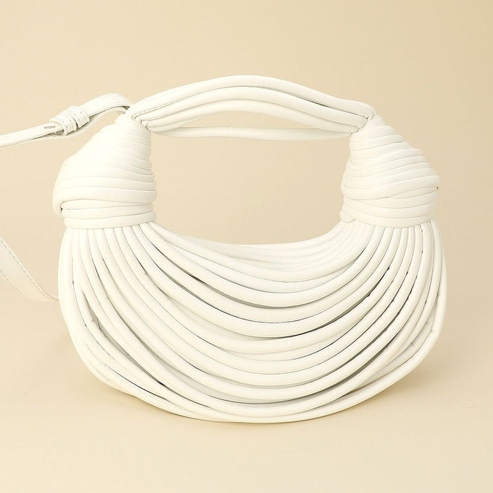 Faux Leather Contemporary Sculpted Shoulder Handbag - Especially Yours