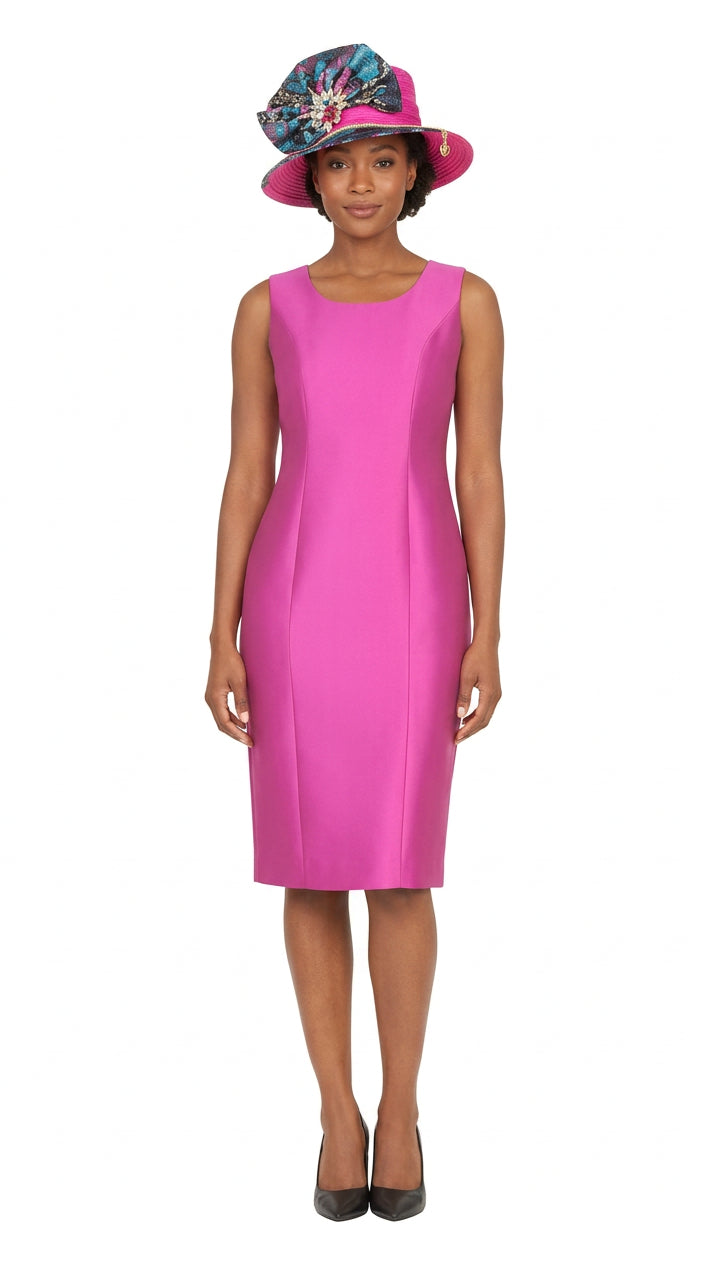 Luxe Brocade Coat&Silky Twill Dress Ensemble