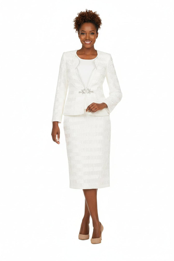 Classic Crinkle Satin 3pc Suit Ensemble - Plus - Especially Yours