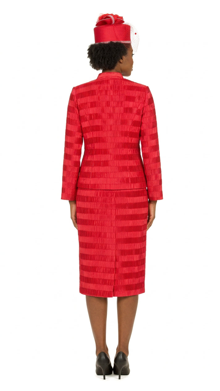 Classic Crinkle Satin 3pc Suit Ensemble-Plus