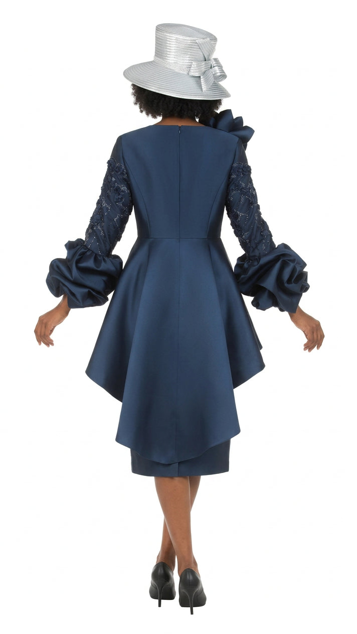 Sculpted Elegance Floral Lace 2pc Skirt Suit-Plus
