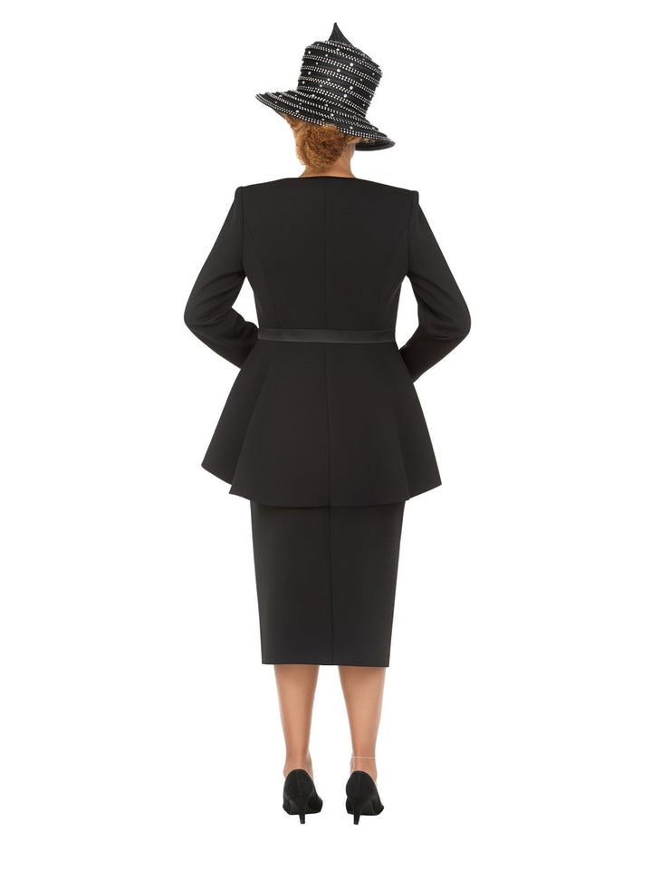 Crystal Elegance 3 Piece Peplum Skirt Suit - Especially Yours