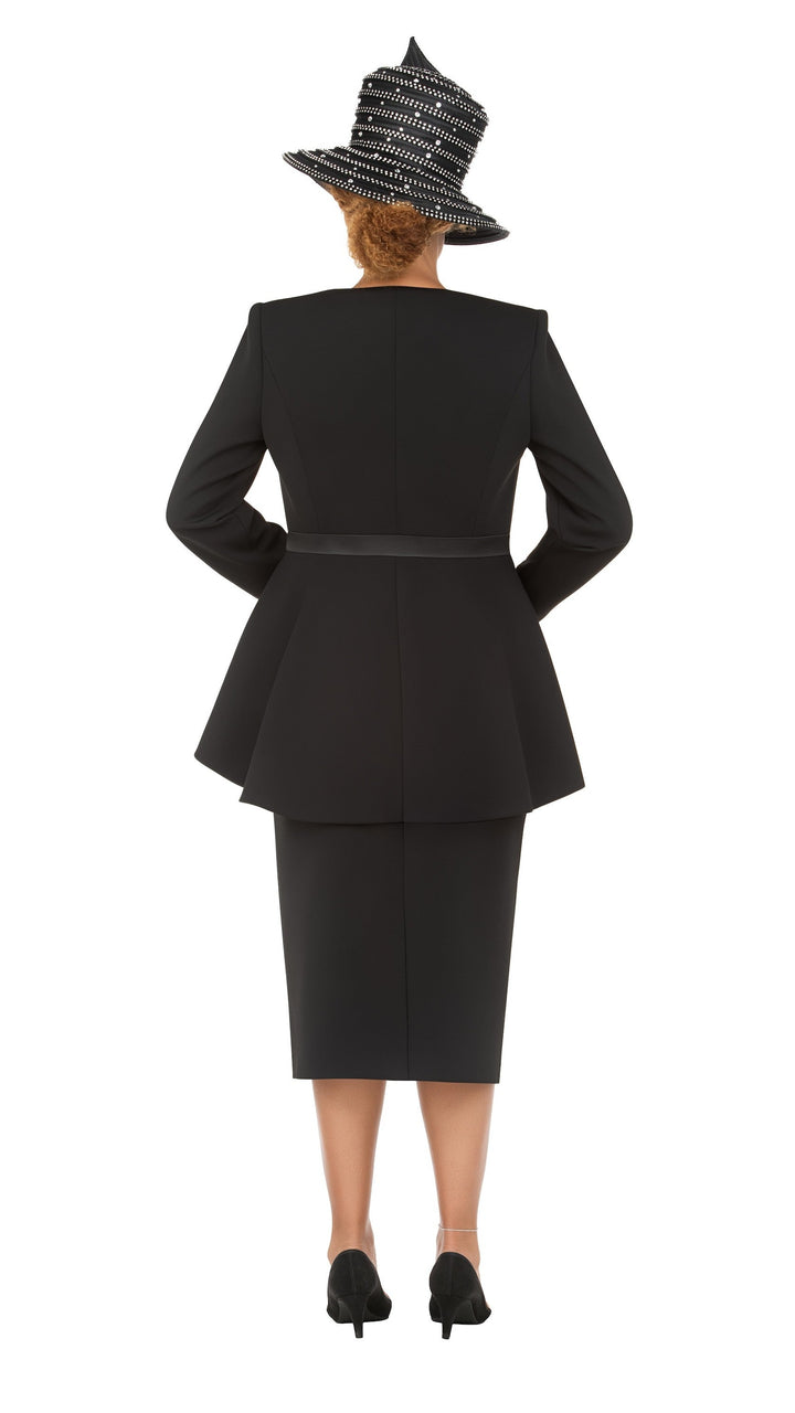 Crystal Elegance 3 Piece Peplum Skirt Suit