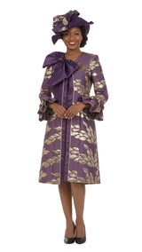 EGGPLANT/GOLD
