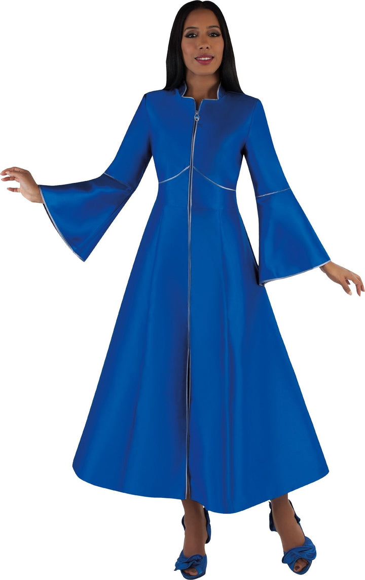 Elegant Plus Size One - Piece Cassock Robe with Rhinestone Trim - 4731W - Especially Yours