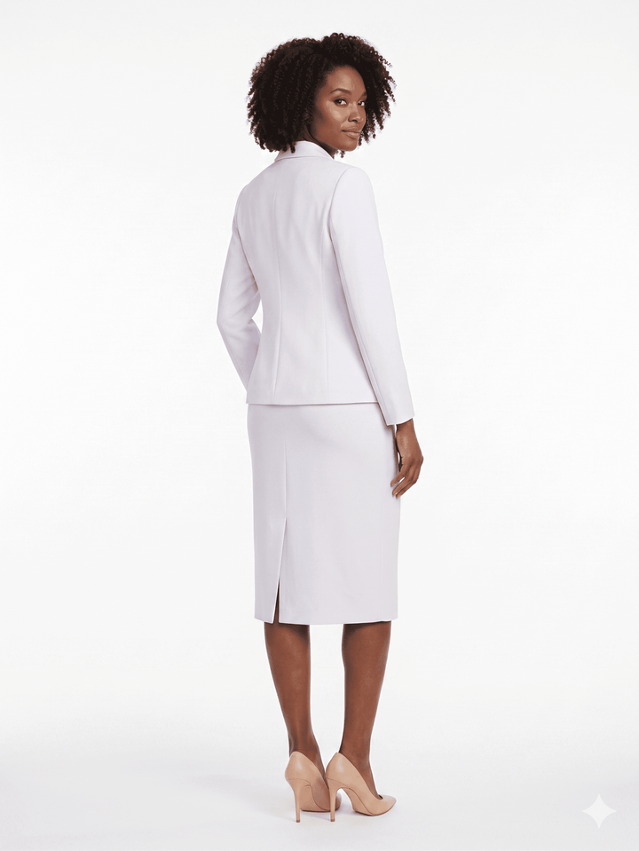 4pc Suit Set - Jkt, Cami, Skirt, Pants-Plus - Especially Yours