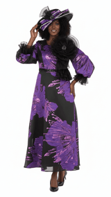 PURPLE/BLACK