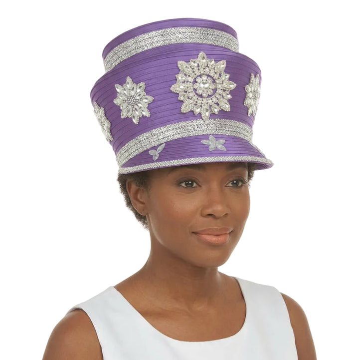 Rhinestone Patches Embellished Round Hat