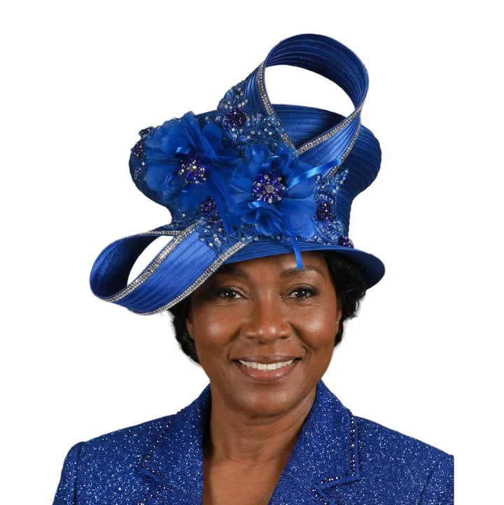 Small Brim Ribbon Hat w/ Ovsz Bow & Feather