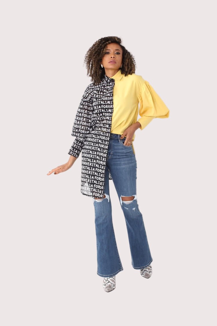 Woven Top Dress Shirt – Lightweight, Statement Smart Casual & Party 81988