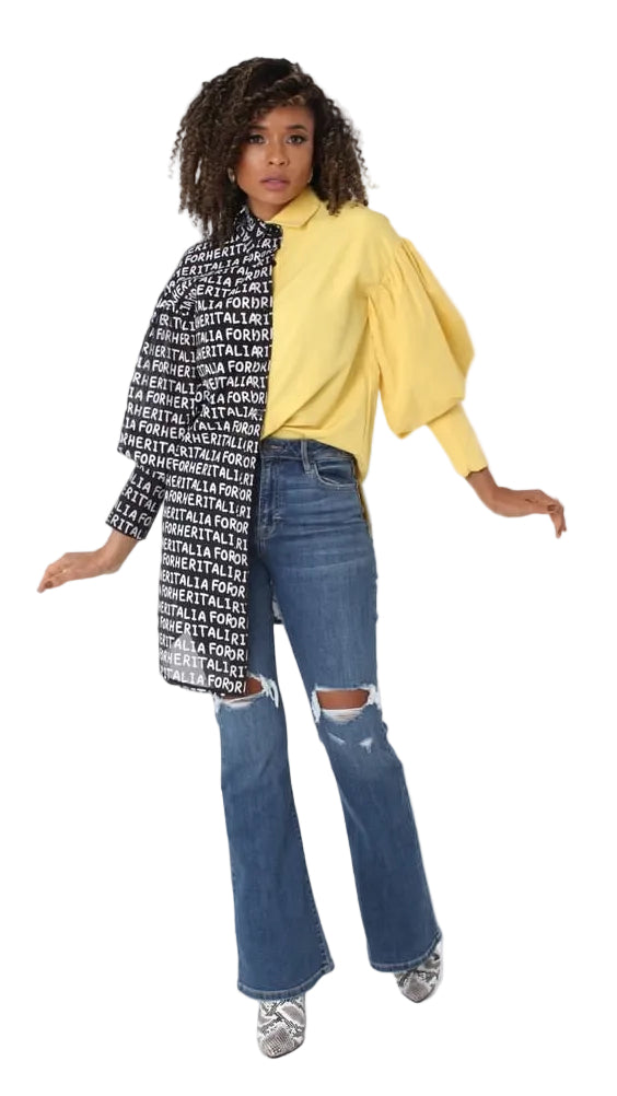 Woven Top Dress Shirt – Lightweight, Statement Smart Casual & Party 81988