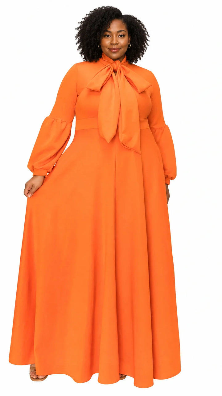 Bella Donna Dress with Ribbon and Bishop Sleeves