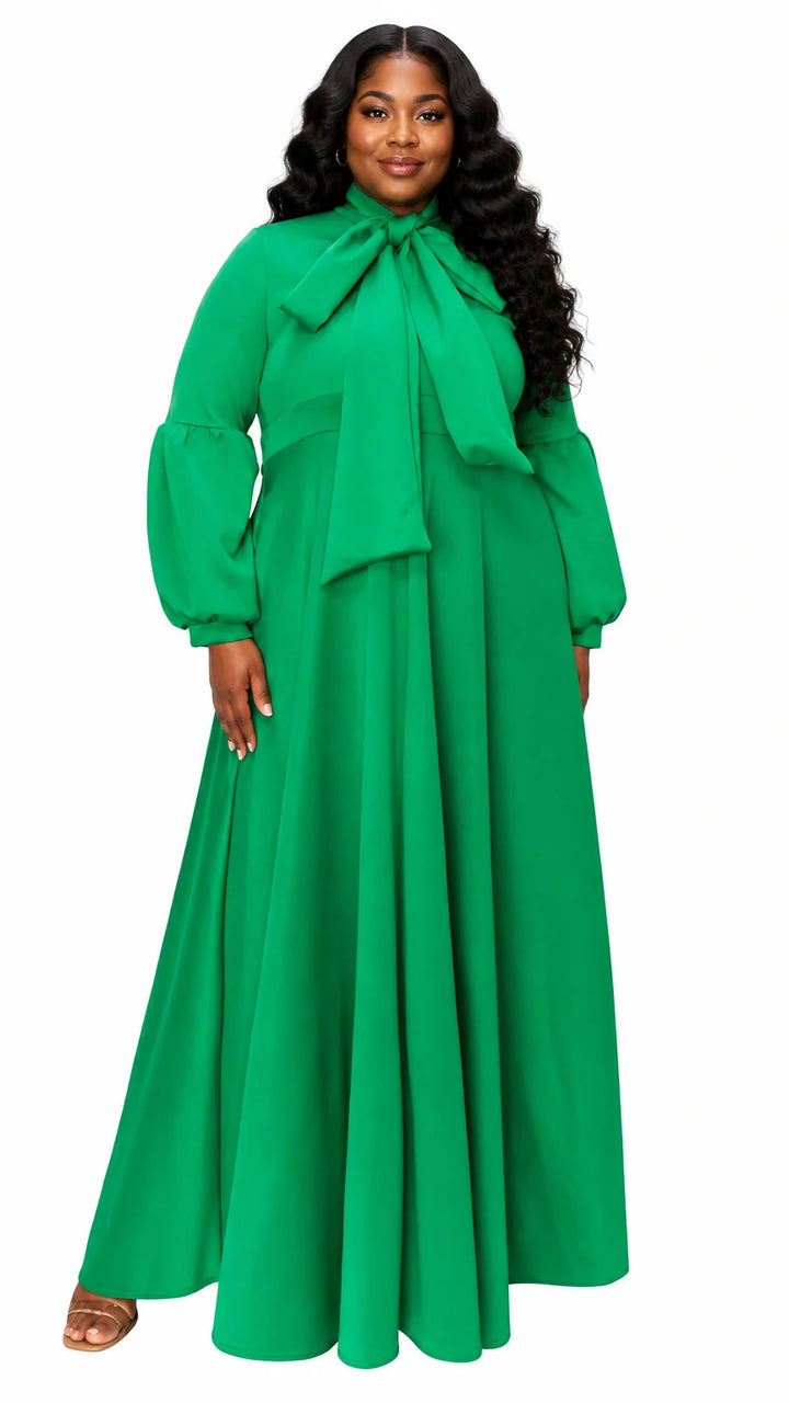 Bella Donna Dress with Ribbon and Bishop Sleeves