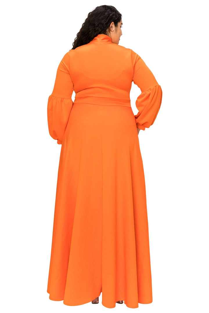 Bella Donna Dress with Ribbon and Bishop Sleeves
