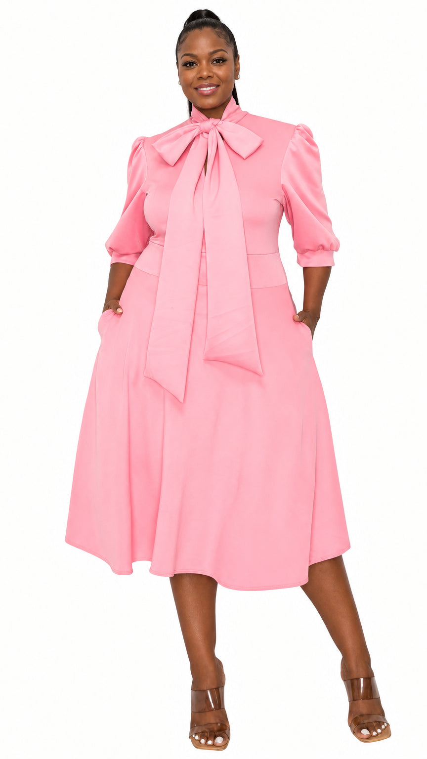Carina Donna Flare Dress w/ Pockets