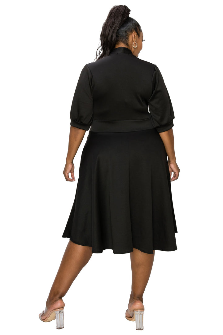 Carina Donna Flare Dress w/ Pockets