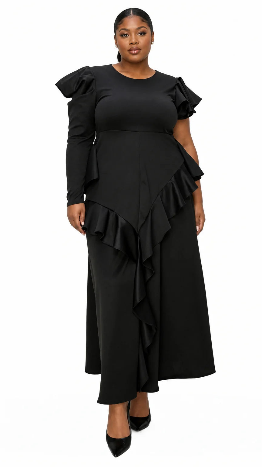 Vivienne Ruffled Maxi Dress