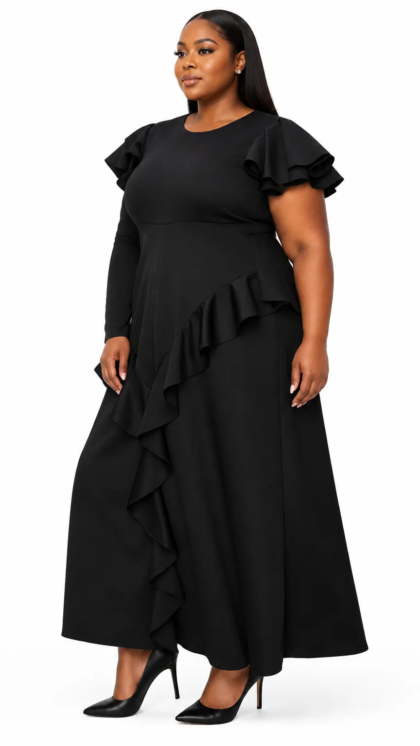 Vivienne Ruffled Maxi Dress