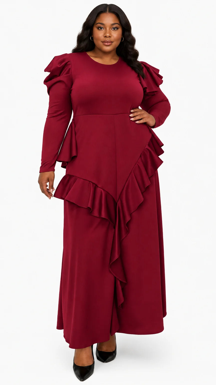 Vivienne Ruffled Maxi Dress