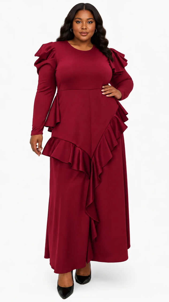 Vivienne Ruffled Maxi Dress