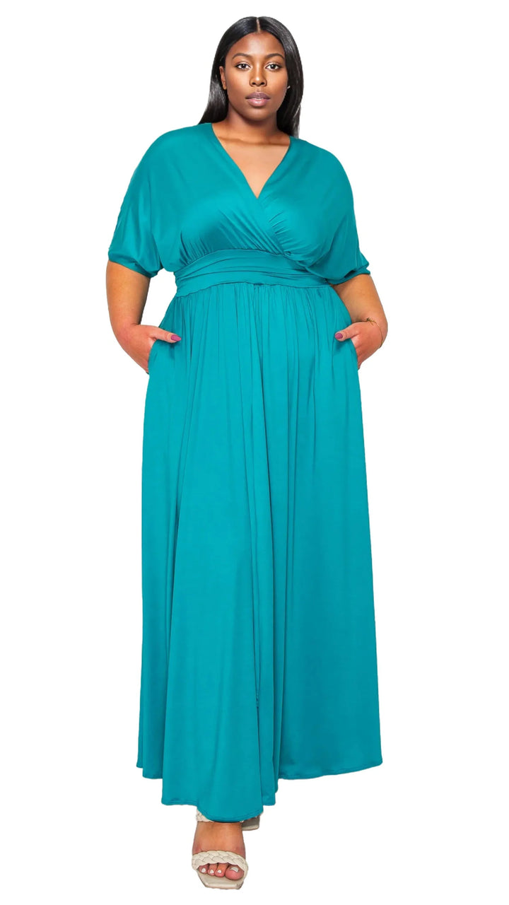Raffi Empire Waist Pocket Maxi Dress
