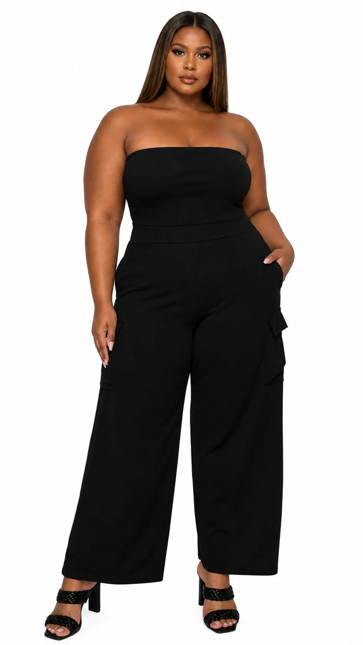 Yumi Sleeveless Cargo Jumpsuit