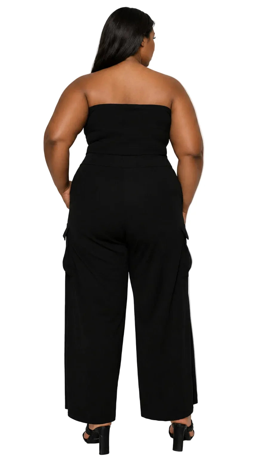 Yumi Sleeveless Cargo Jumpsuit