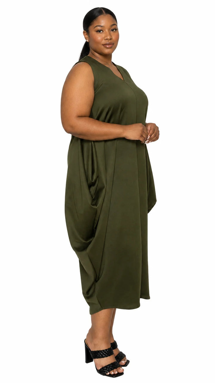 Clover Sleeveless Bubble Hem Dress