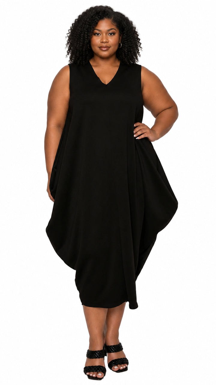 Clover Sleeveless Bubble Hem Dress