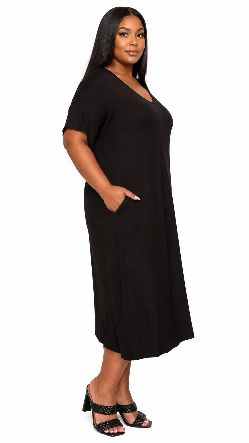 Olivia Pocket Midi Dress
