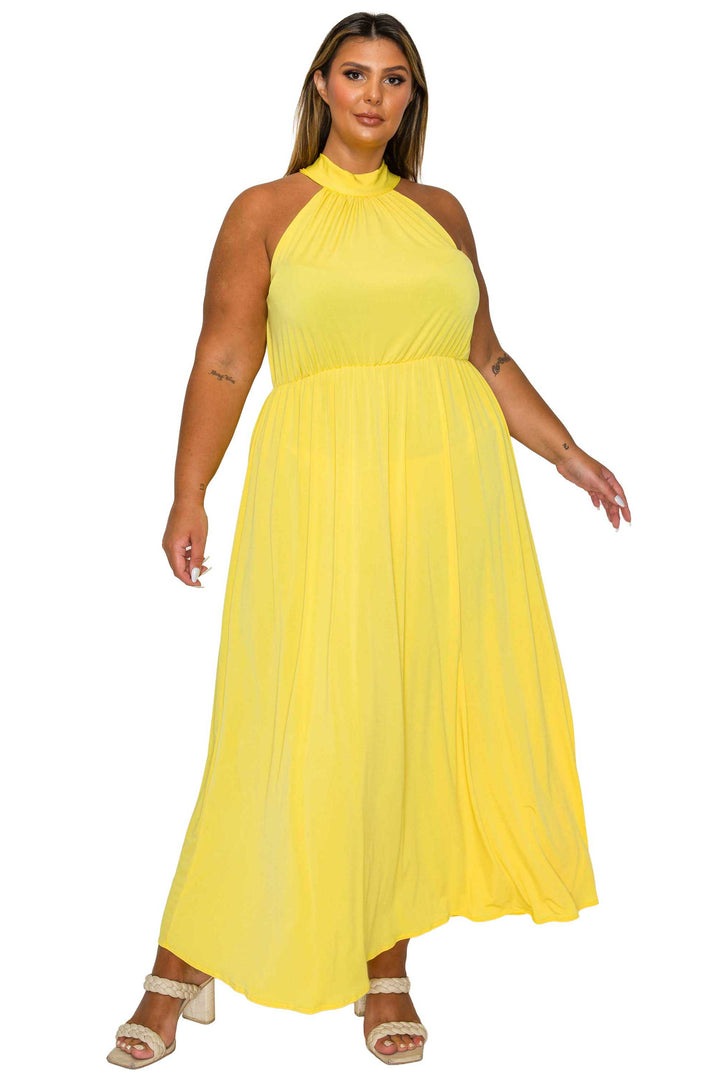 Cassia Halter Neck Dress