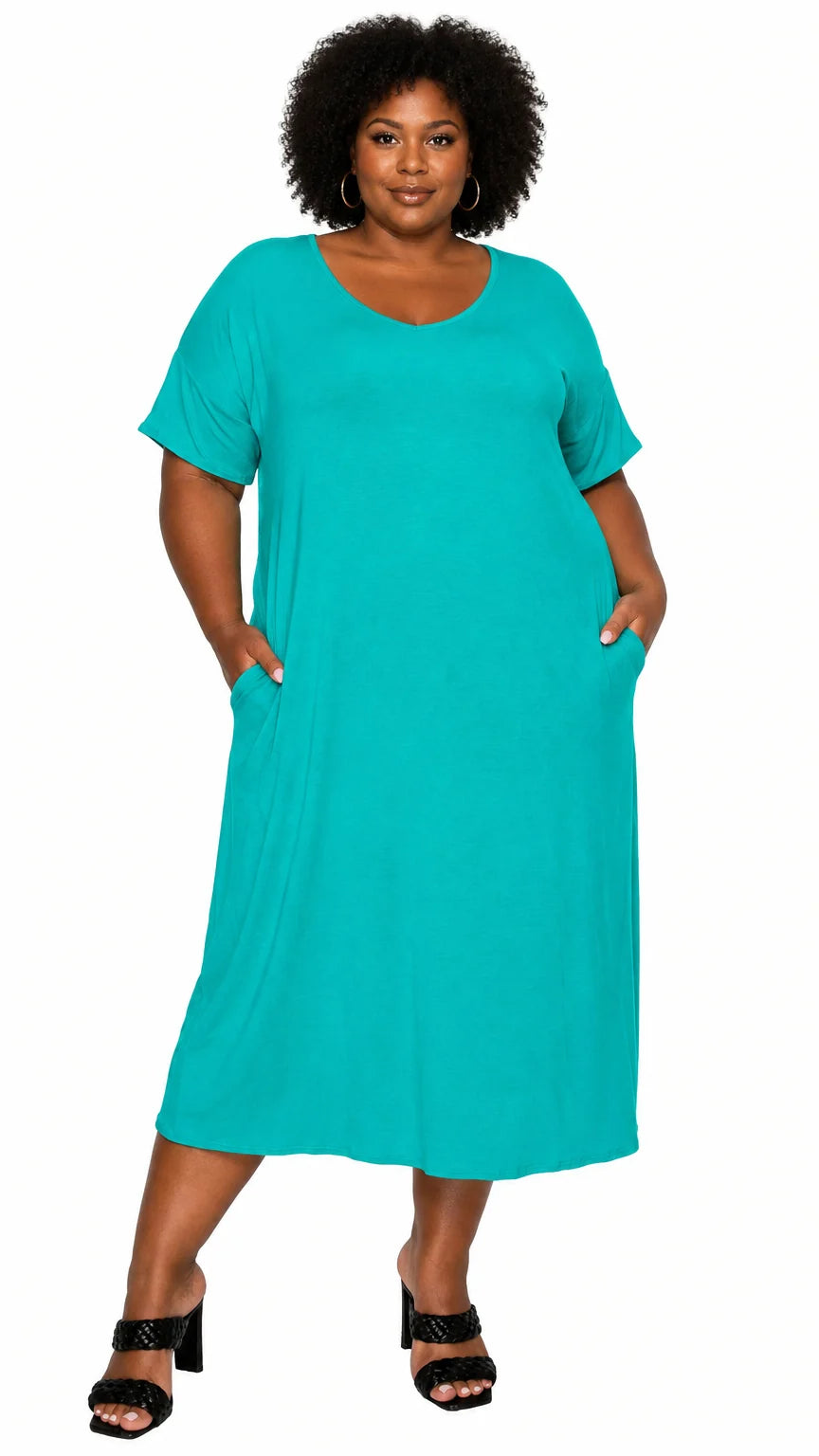 Olivia Pocket Midi Dress
