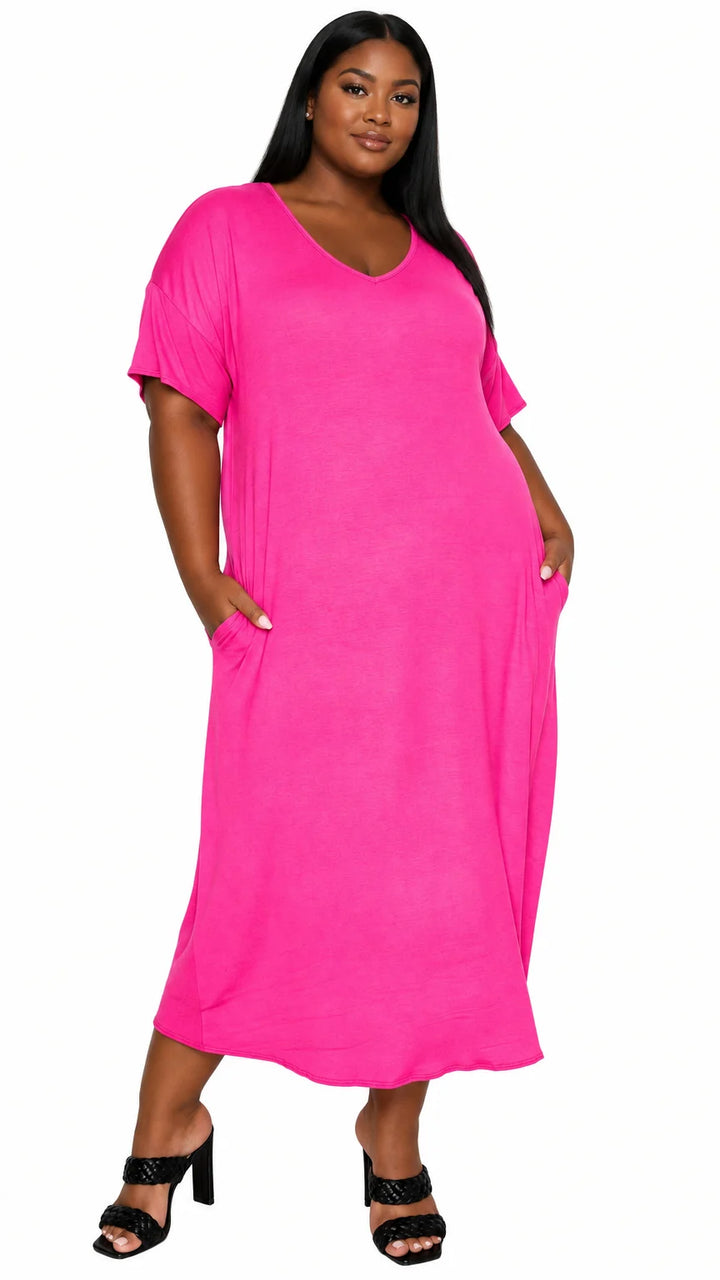 Olivia Pocket Midi Dress