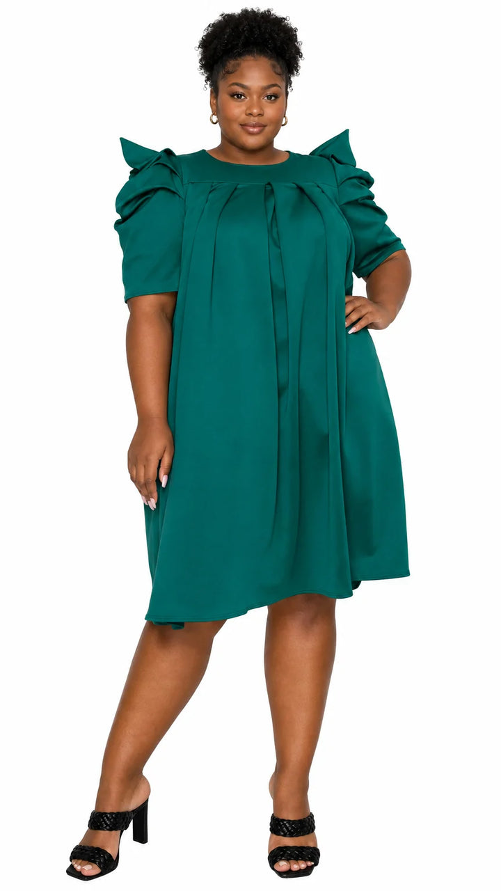 Zaya Pleated Swing Dress