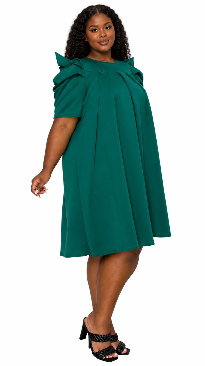 Zaya Pleated Swing Dress