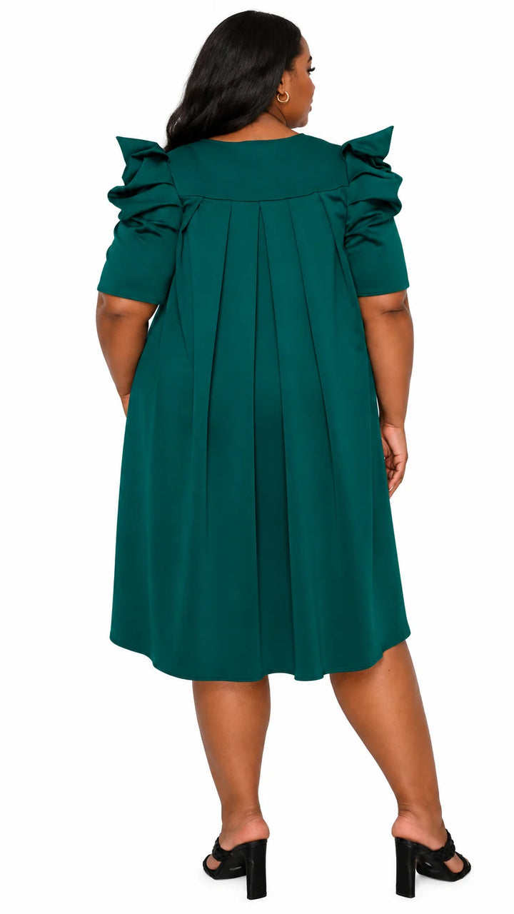 Zaya Pleated Swing Dress