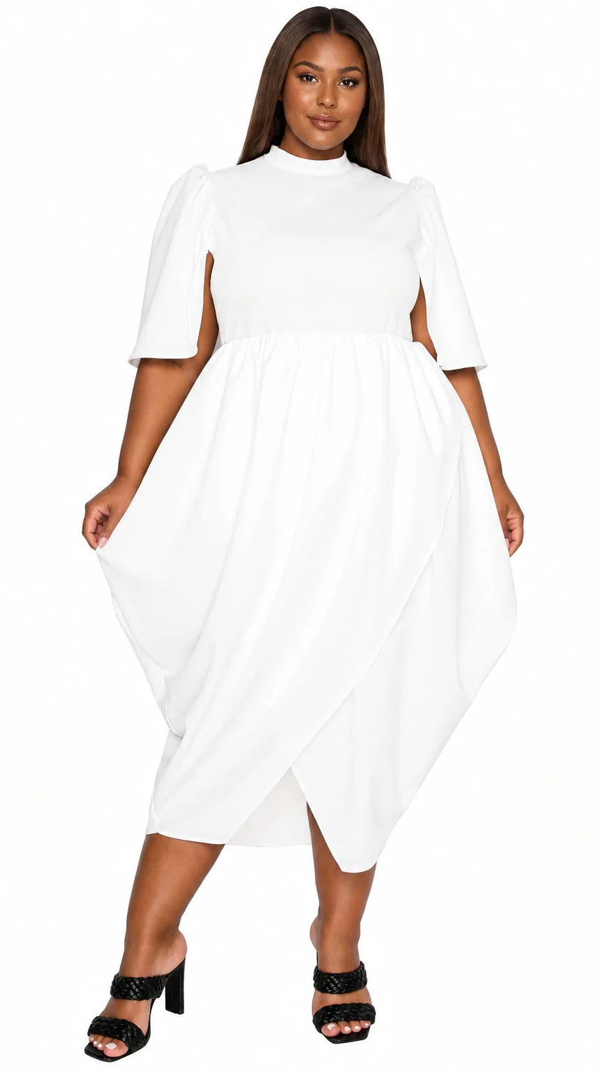 Aesira Tulip Hem Pocket Dress