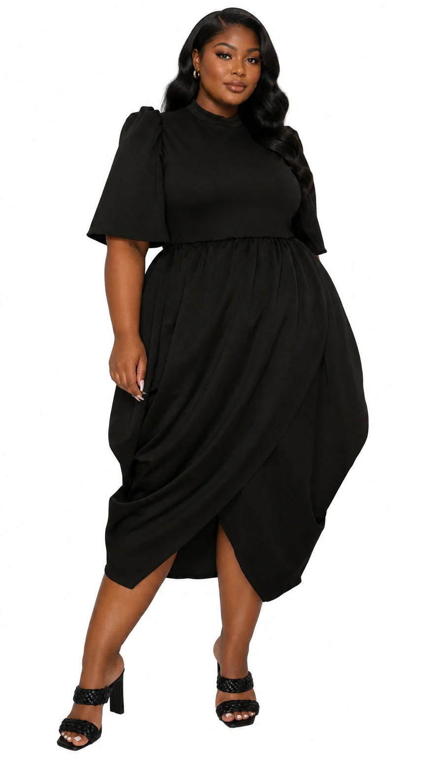Aesira Tulip Hem Pocket Dress