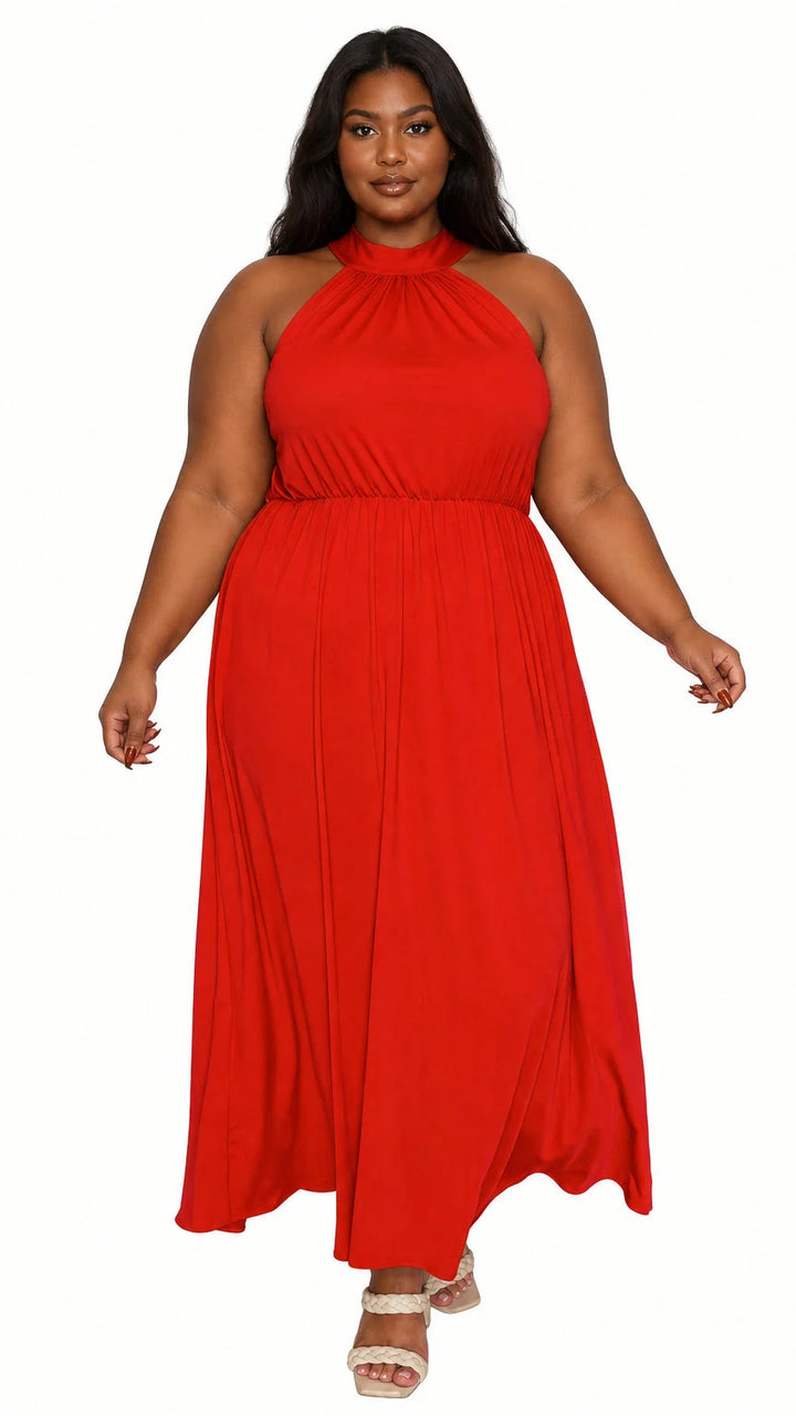 Cassia Halter Neck Dress
